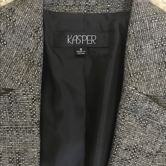 Vintage KASPER Cropped Jacket sz 8 - Picture 4 of 5